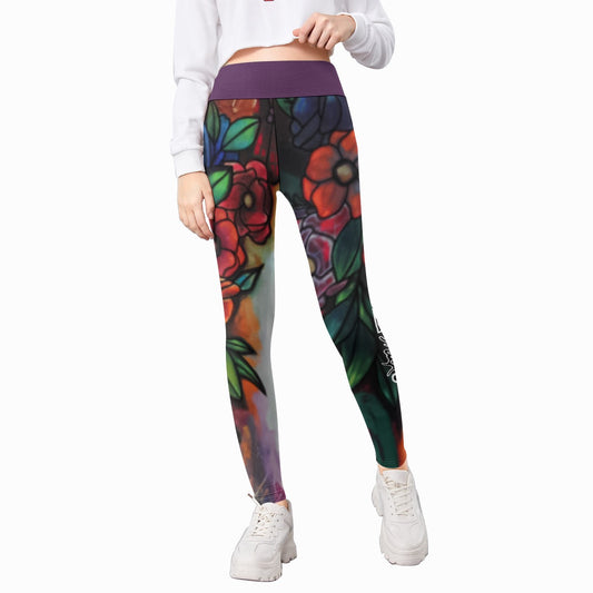 Le LEGGING POUR ENFANT avec des fleurs