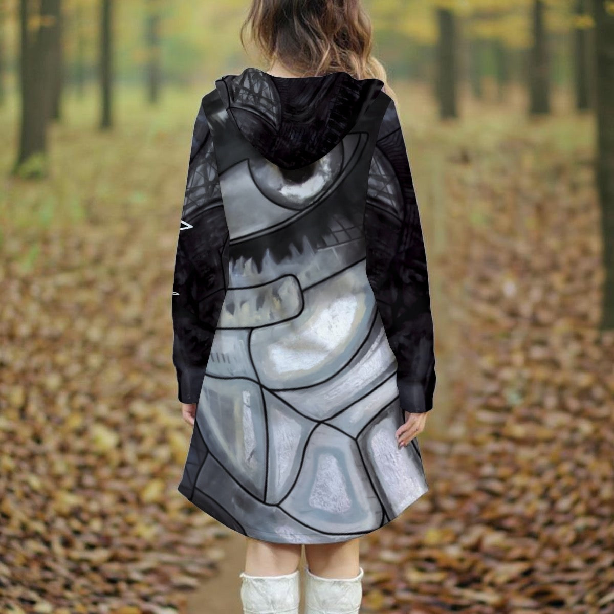 La ROBE À CAPUCHE MONOCHROME