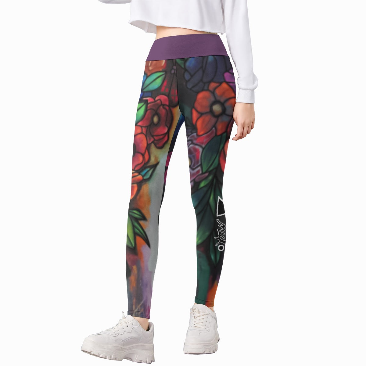 Le LEGGING POUR ENFANT avec des fleurs