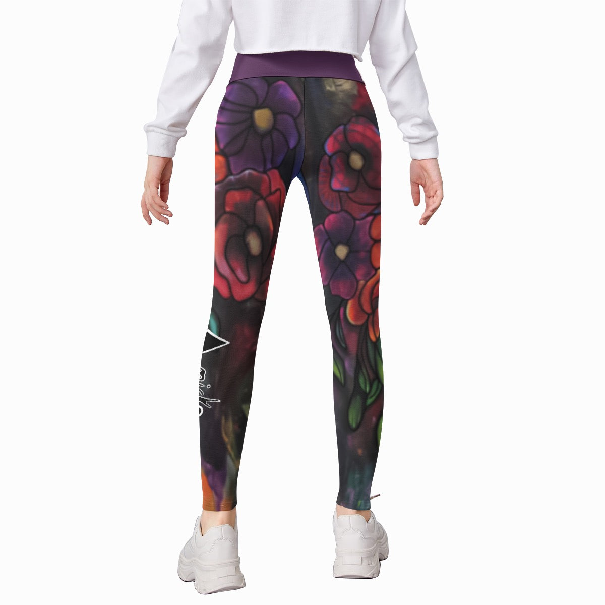 Le LEGGING POUR ENFANT avec des fleurs