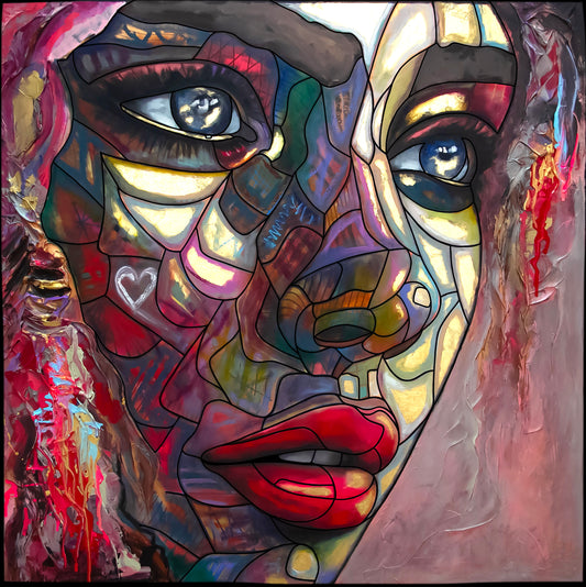 DIAMAND PAINTING - L’AMOUR DEMEURE - 60X55 CM