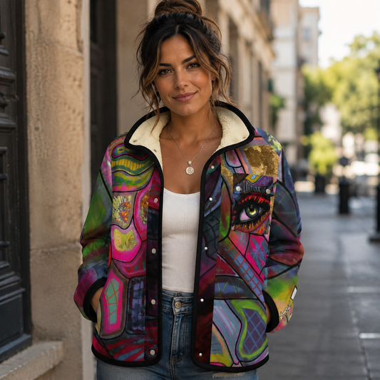 BLOOM-LA VESTE POLAIRE À BOUTONS