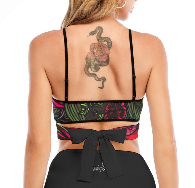 The tropical swimsuit top