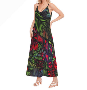 La robe longue tropicale