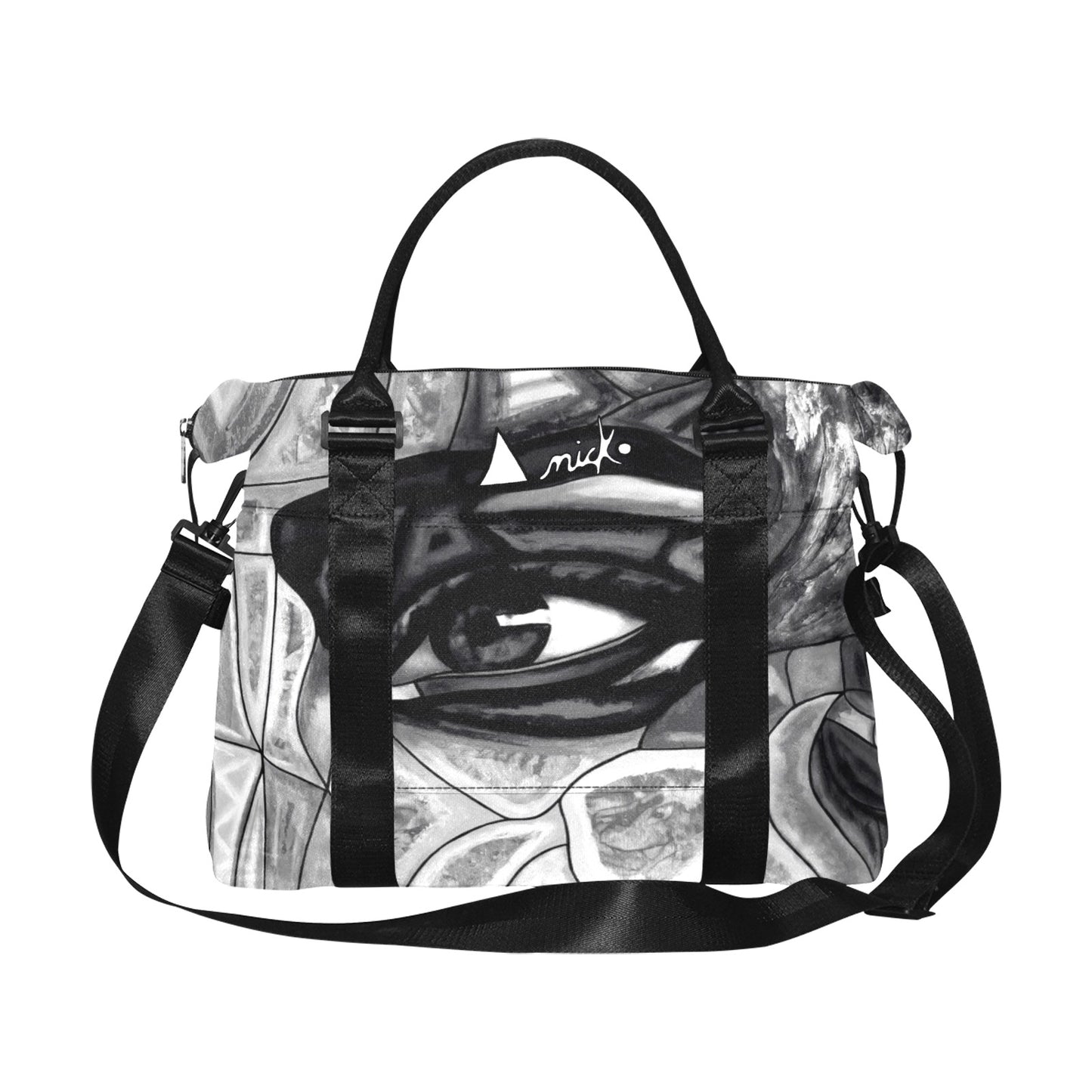 Le grand sac de transport - Noir et blanc