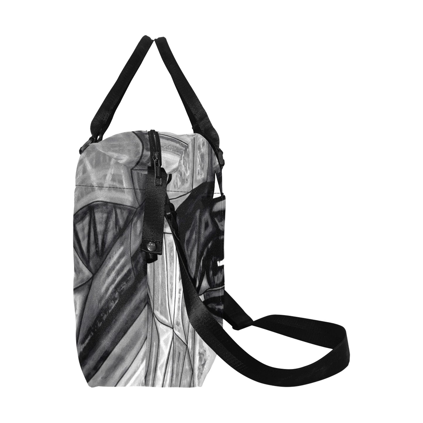 The Large Carry Bag - Black and White