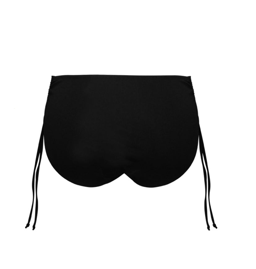 Swimsuit bottoms with adjustable drawstrings