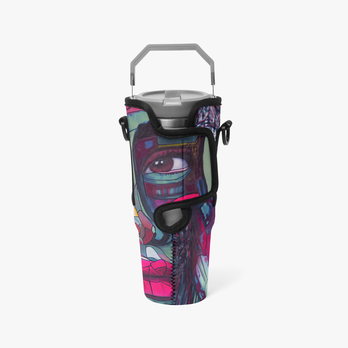 Porte-gourde bandoulière avec pochette téléphone