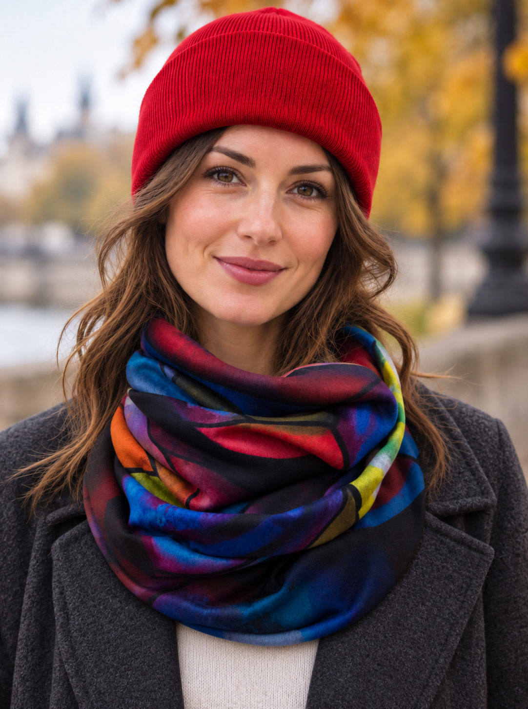 PRÉCOMMANDE - TUBE GÉANT EN TRICOT DOUX MULTICOLOR ANICKO