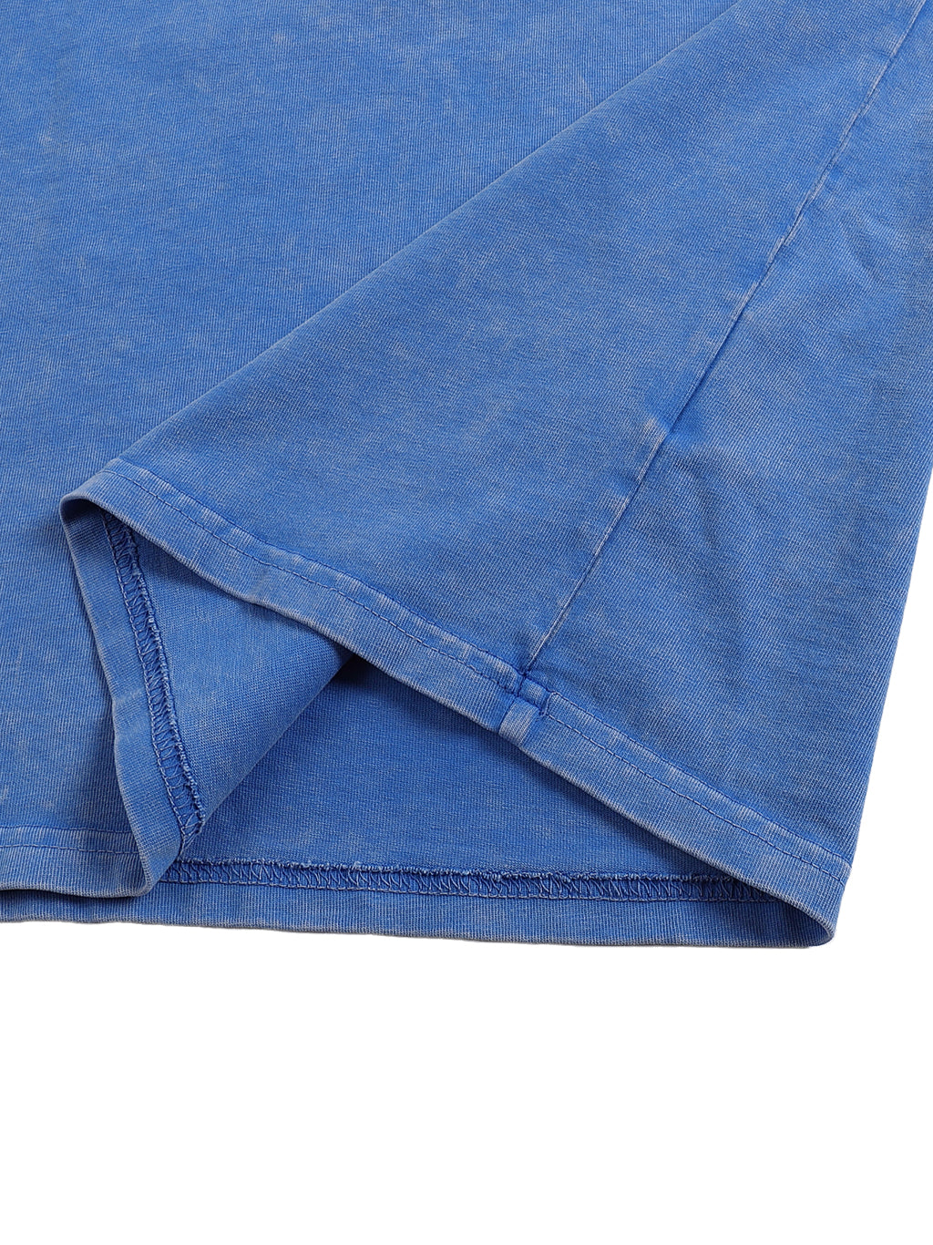 Le T-SHIRT OVERSIZE en coton à effet jeans délavé