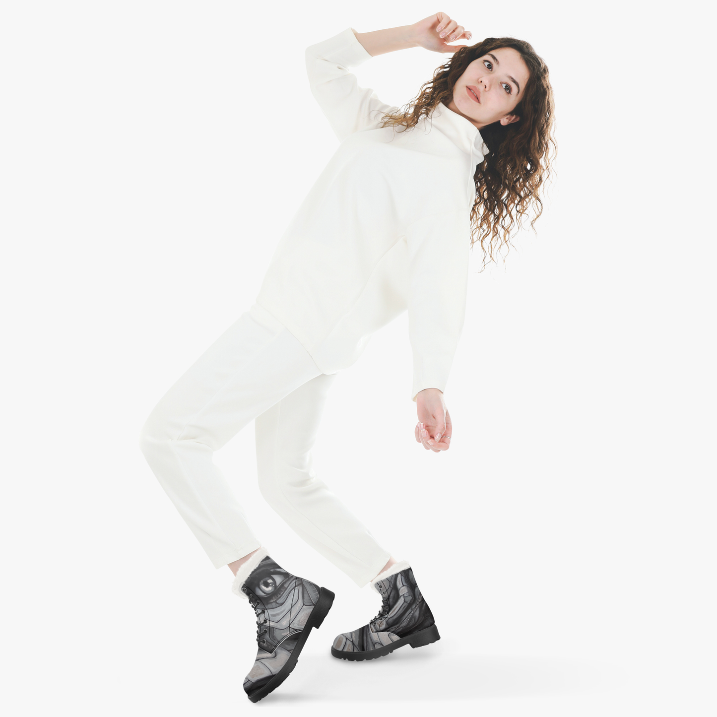 **EN PRÉCOMMANDE** La BOTTE EN VEGAN AVEC DOUBLURE DE FAUSSE FOURRURE