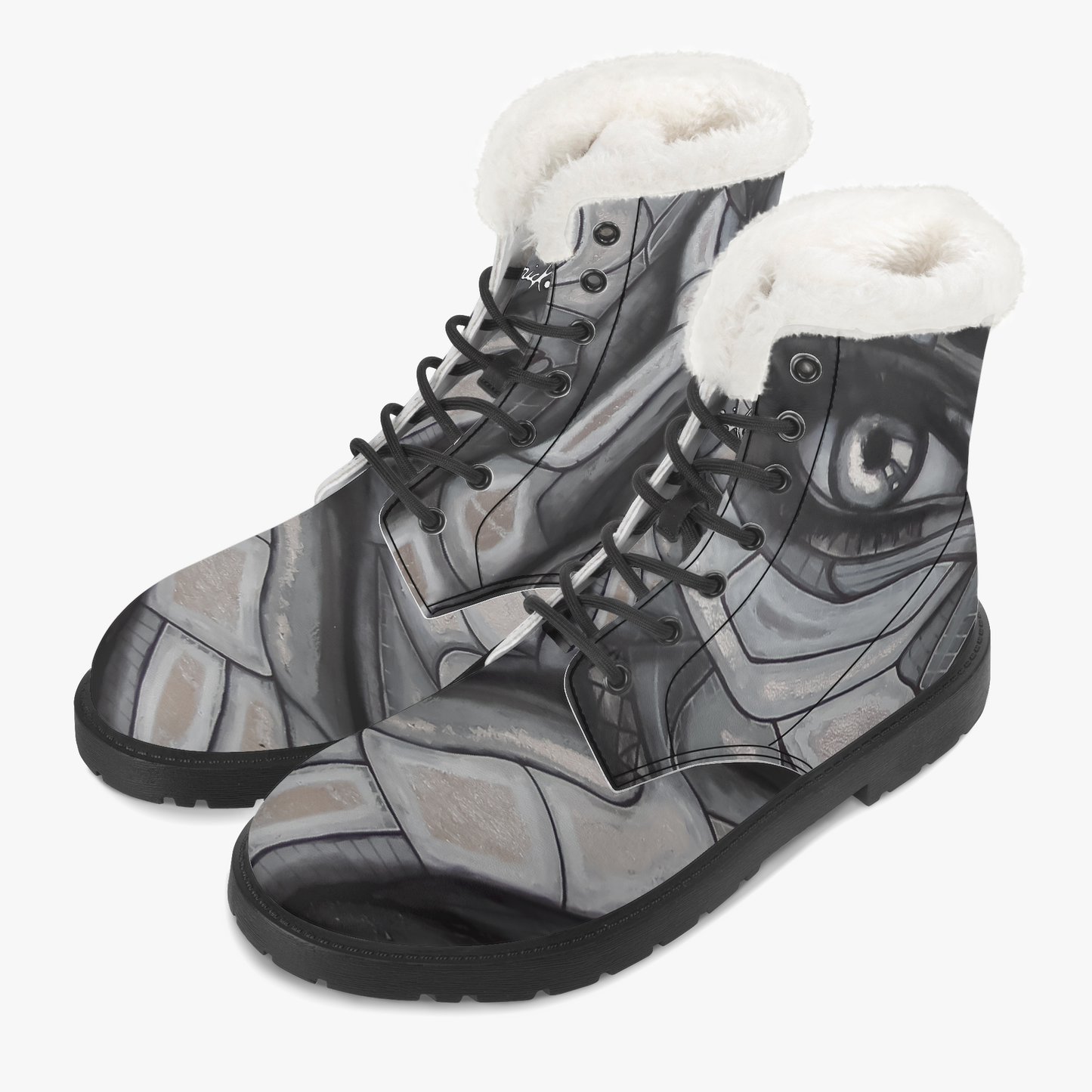 **EN PRÉCOMMANDE** La BOTTE EN VEGAN AVEC DOUBLURE DE FAUSSE FOURRURE