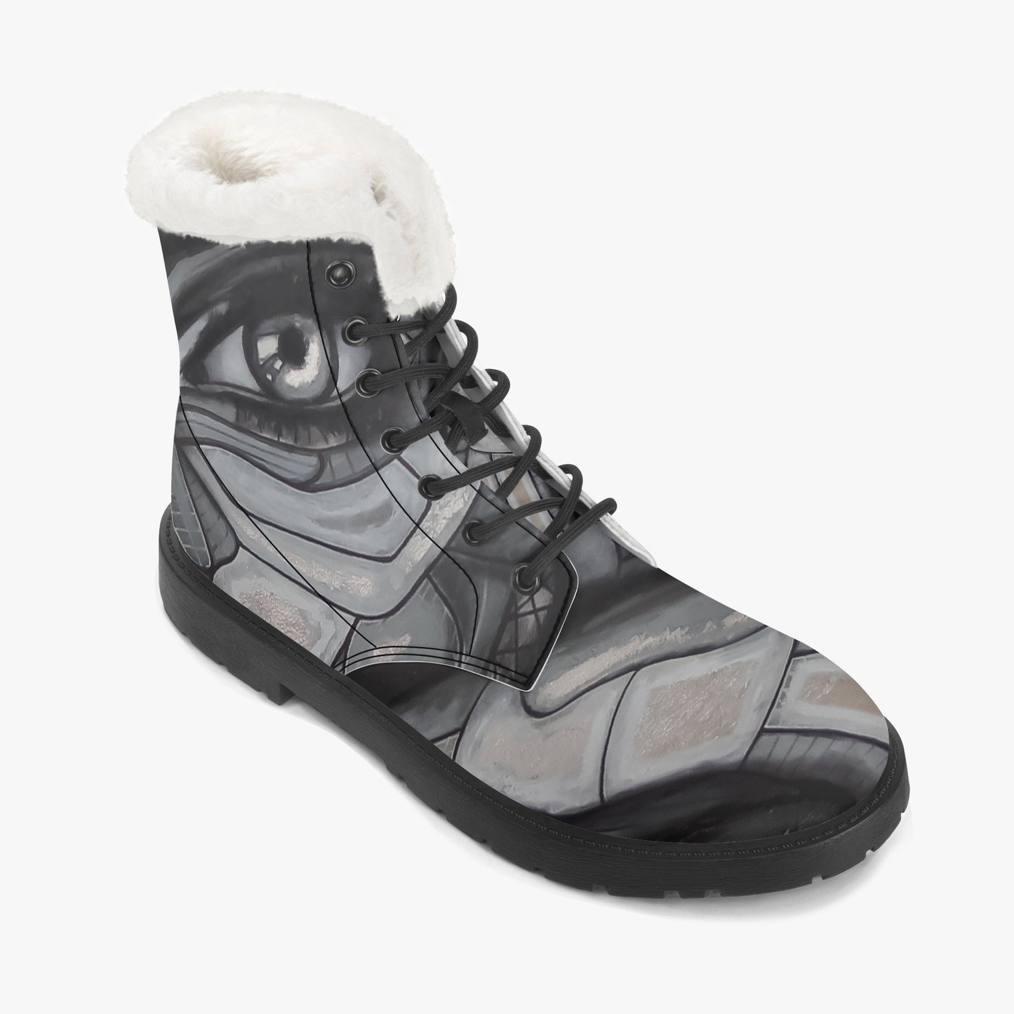 **EN PRÉCOMMANDE** La BOTTE EN VEGAN AVEC DOUBLURE DE FAUSSE FOURRURE