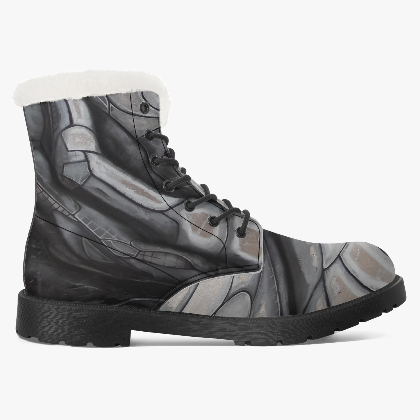 **EN PRÉCOMMANDE** La BOTTE EN VEGAN AVEC DOUBLURE DE FAUSSE FOURRURE