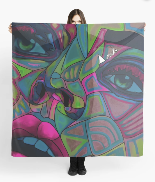 FOULARD FLUIDE VERT VIE