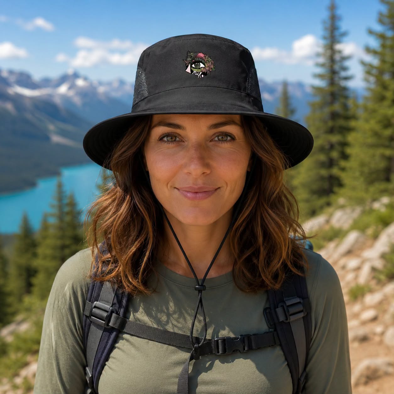 Le CHAPEAU PROTECTION UPF+ AVEC CORDON