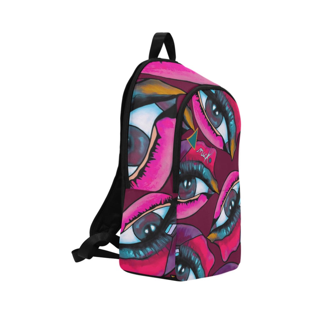 The pink school bag