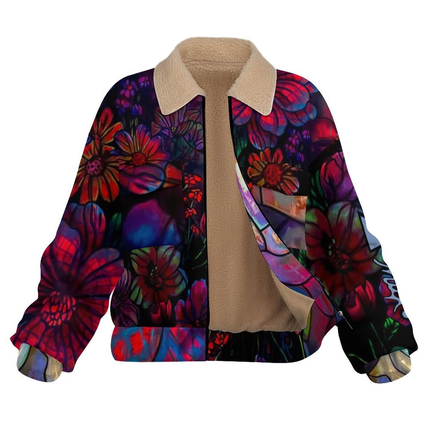 La VESTE MOUTONNÉE à motif