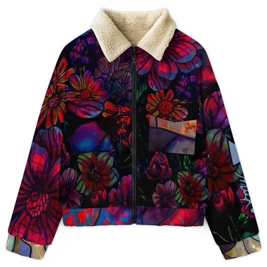 La VESTE MOUTONNÉE à motif