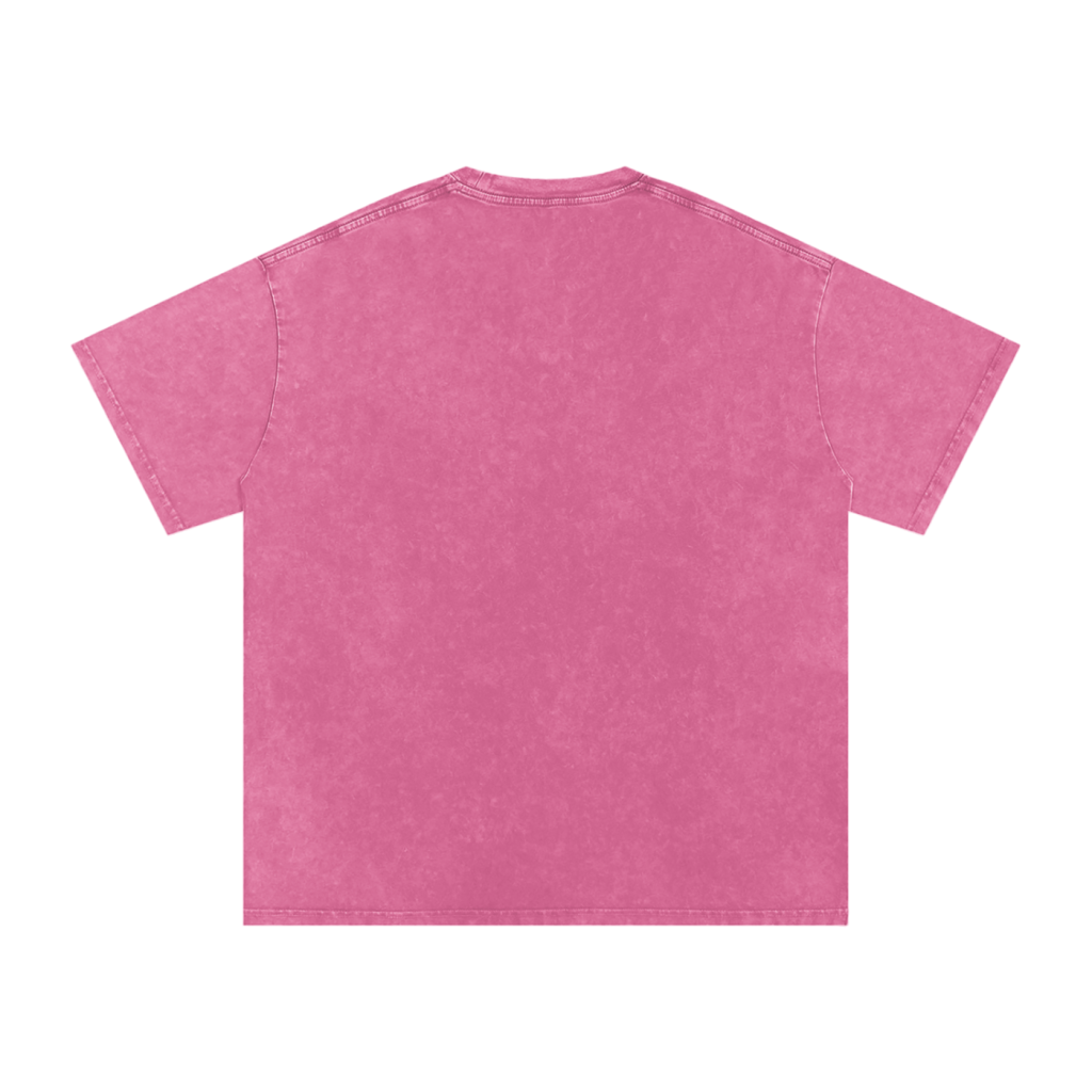 Le T-SHIRT OVERSIZE en coton rose délavé