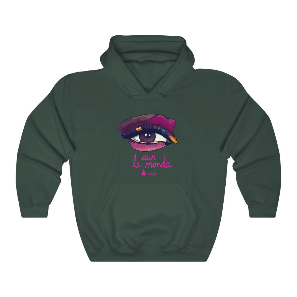 LOOK AT THE PINK WORLD - ANICKO HOODED SWEATSHIRT 