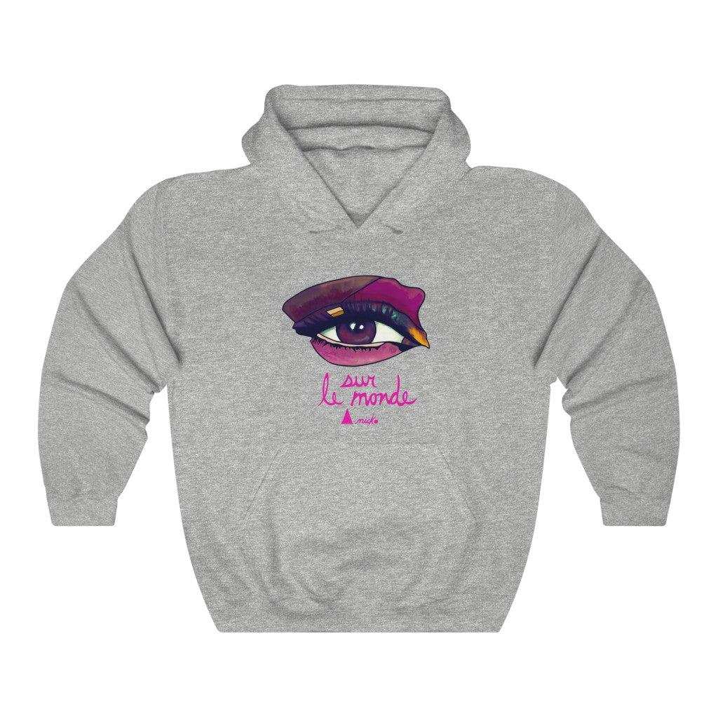 LOOK AT THE PINK WORLD - ANICKO HOODED SWEATSHIRT 