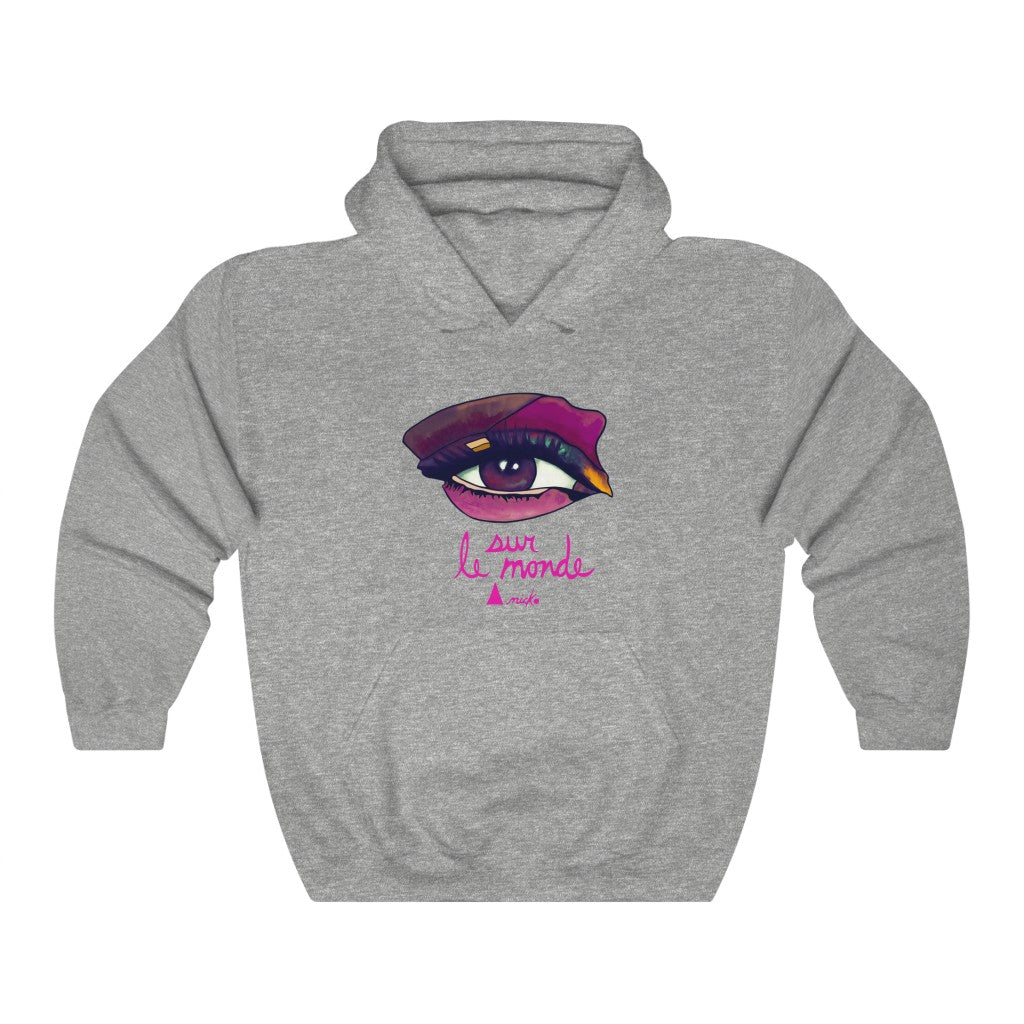 LOOK AT THE PINK WORLD - ANICKO HOODED SWEATSHIRT 