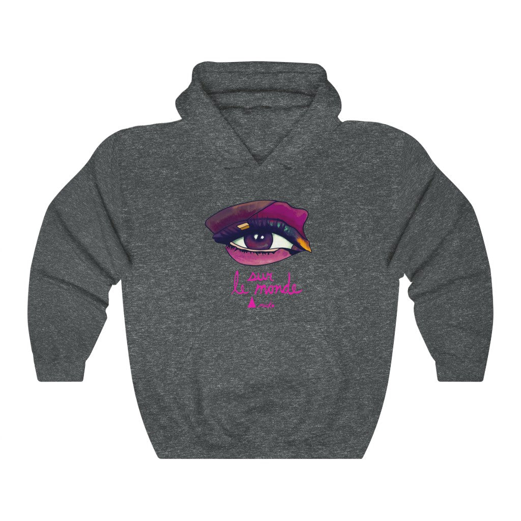 LOOK AT THE PINK WORLD - ANICKO HOODED SWEATSHIRT 