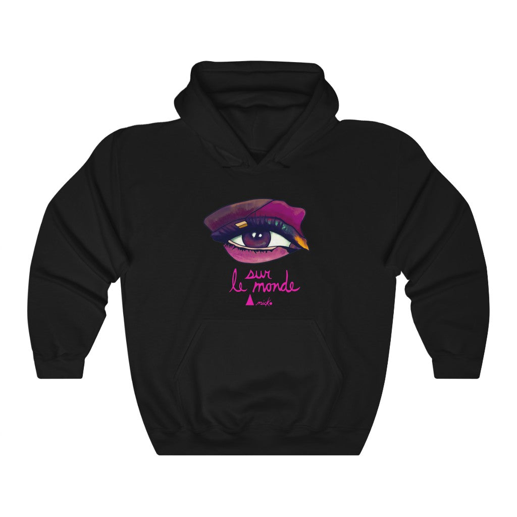 LOOK AT THE PINK WORLD - ANICKO HOODED SWEATSHIRT 