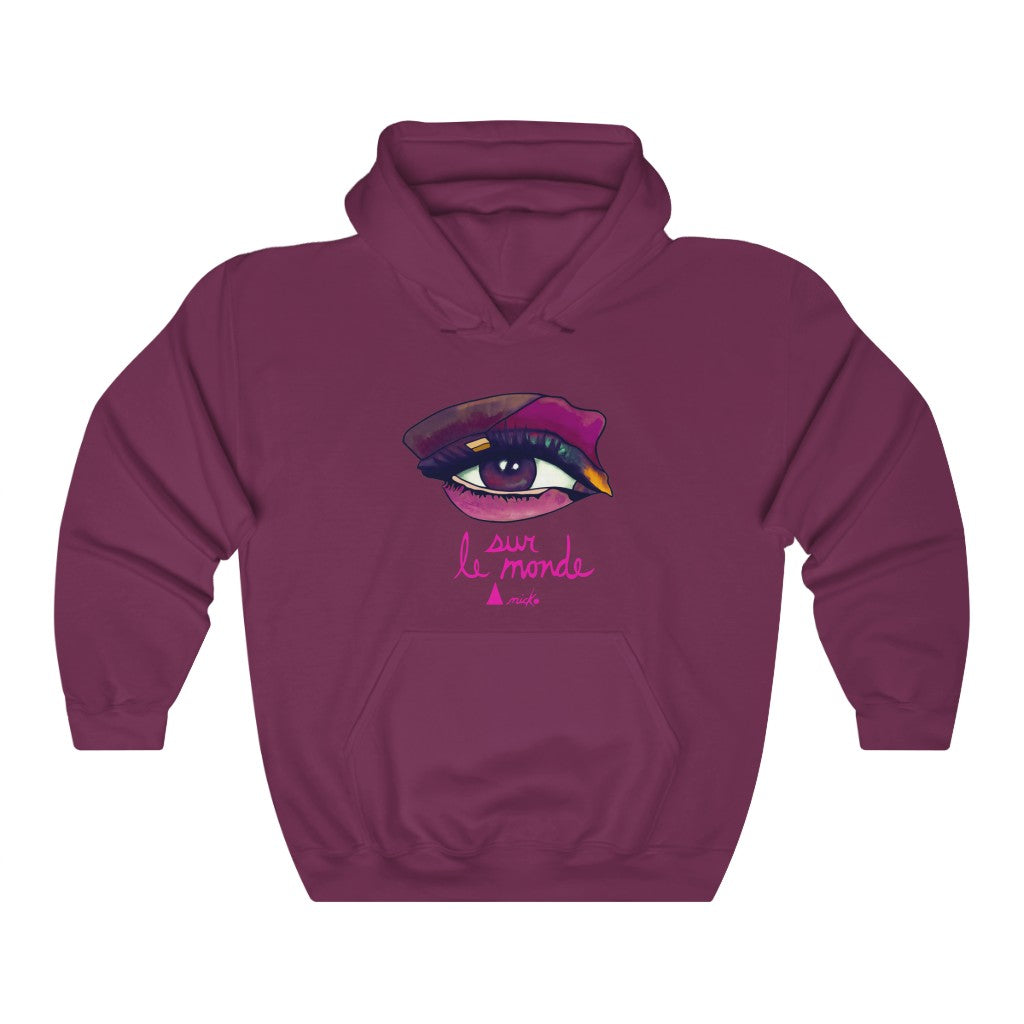 LOOK AT THE PINK WORLD - ANICKO HOODED SWEATSHIRT 