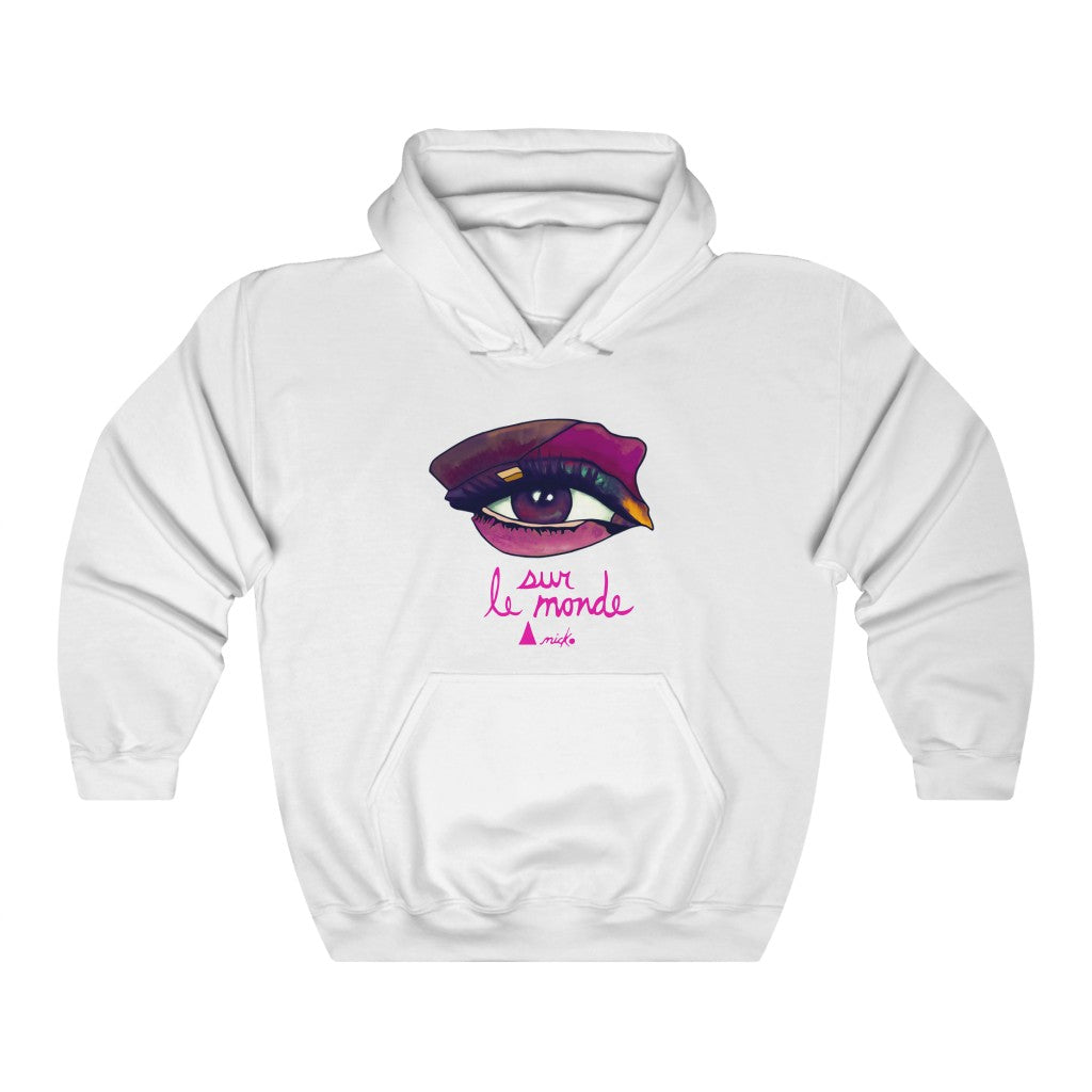 LOOK AT THE PINK WORLD - ANICKO HOODED SWEATSHIRT 