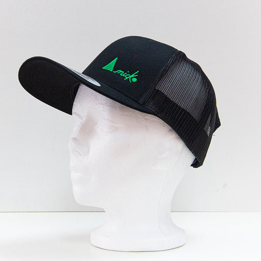 THE TRUCKER CAP WITH GREEN LOGO - SNAPBACK