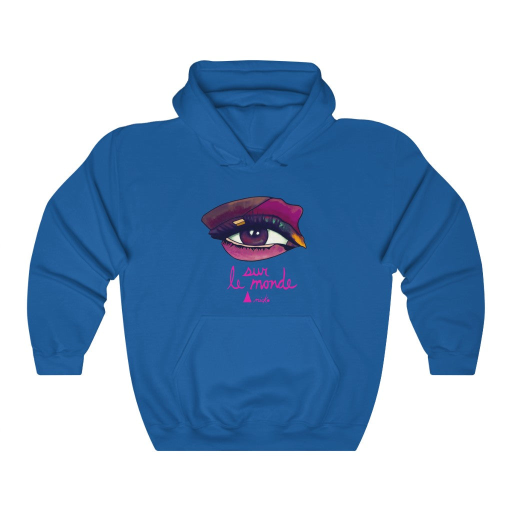 LOOK AT THE PINK WORLD - ANICKO HOODED SWEATSHIRT 