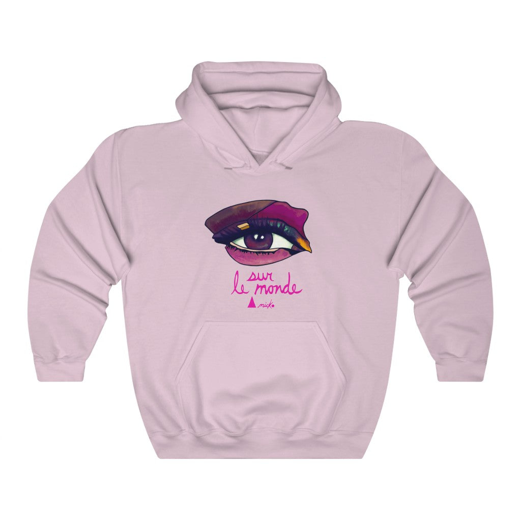 LOOK AT THE PINK WORLD - ANICKO HOODED SWEATSHIRT 