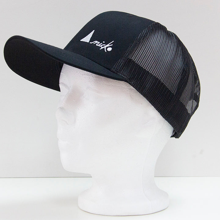 THE TRUCKER CAP WITH WHITE LOGO - SNAPBACK